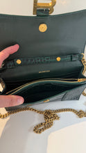 Balenciaga Bag, Hourglass Croc-Effect Leather Wallet on Chain