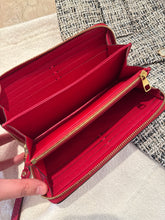 Louis Vuitton Red Empreinte Monogram Leather Zippy Wallet