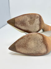 Chanel Shoes, Gold Leather Mesh Pumps (size 39)