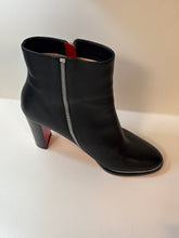 Christian Louboutin Shoes, Black Calfskin Telezip 85 Ankle Booties (size 41)