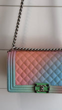 Chanel Bag, 2017 Rainbow Quilted Caviar Medium Boy Bag
