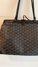Goyard Bag, Black Goyardine Canvas Bellechasse PM Tote