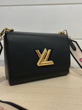 Louis Vuitton Bag, Black Epi Twist MM Monogram Flower Strap Bag