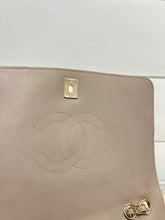 Chanel Bag, Taupe Calfskin Chevron Quilted Medium Statement Flap Bag