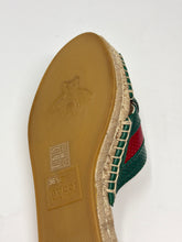 Gucci Shoes, Red & Green Web Crossover Espadrilles (size 36.5)