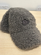 Moncler Grey Faux Fur Baseball Hat