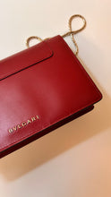 Bvlgari Bag, Ruby Red Calfskin Leather Serpenti Forever Crossbody