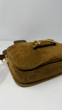 Gucci Bag, Suede Small Aura Horsebit 1955 Shoulder Bag