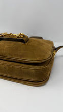 Gucci Bag, Suede Small Aura Horsebit 1955 Shoulder Bag