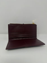 Bottega Veneta Wine Andiamo Leather Long Wallet