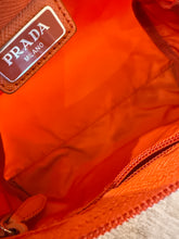 Prada Orange Cosmetic Nylon Poucho