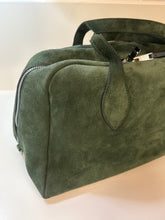 Celine Bag, Forest Green Suede Bowling Bag