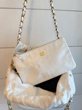 Chanel Bag, 2022 White Shiny Calfskin Small 22 Hobo Bag