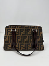 Fendi FF Monogram Zucca Canvas East/West Top Handle Bag