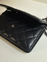 Chanel Bag, 2018 Black Lambskin Quilted Wallet On Chain