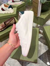 Gucci Shoes, White Leather Ace Sneakers (size 37.5)