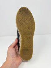 Chanel Shoes, Black Leather Espadrille Mules / Slides (size 36)