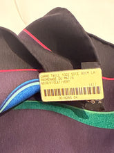 Hermes 1992 Scarf "Promenade du Matin" in Noir/Violet/Vert