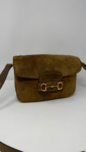 Gucci Bag, Suede Small Aura Horsebit 1955 Shoulder Bag