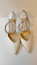 Jimmy Choo Shoes, Ivory Saeda 100 Embellished Pointed Toe Pumps (size 36)