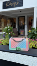 Chanel Bag, 2017 Rainbow Quilted Caviar Medium Boy Bag