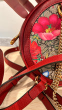 Gucci Bag, GG Supreme Monogram Web Flora Mini Ophidia Round Backpack
