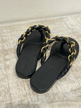 Bottega Veneta Shoes, Black Dot Chain Sandals (size 39)