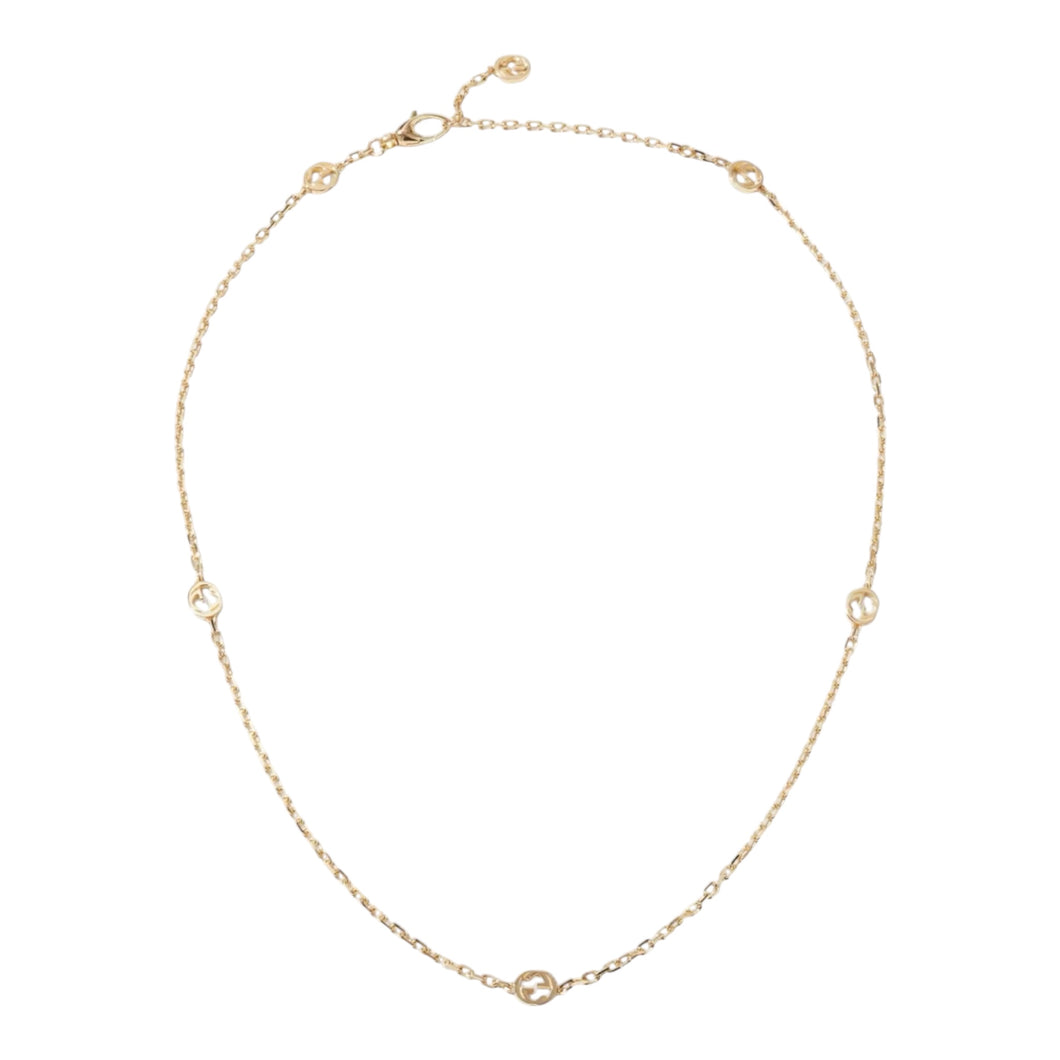 Gucci Interlocking G 18k Gold Chain Necklace