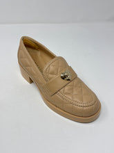 Chanel Shoes, Beige Lambskin Quilted CC Heart Loafers (size 37)