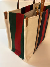 Gucci Bag, Canvas Calfskin Web Small Interlocking G Tote Bag