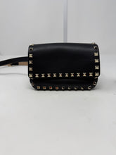 Valentino Bag, Black Leather Rockstud Belt Bag