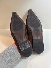 Brunello Cucinelli Shoes, Brown Suede Monili-Embellished Ballerina Mules (size 38)