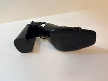 Versace Shoes, Gold Medusa Vernice Black Patent Leather Heels (size 38)