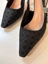 Christian Dior Shoes, Black Dior J'adior Slingback Microcannage Pumps (size 39.5)