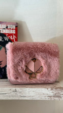 Kate Spade Bag, Pink Nicola Faux Fur Twistlock Small Convertible Chain Shoulder Bag