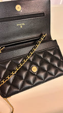 Chanel Bag, 2025 Black Caviar Leather Wallet on Chain Crossbody