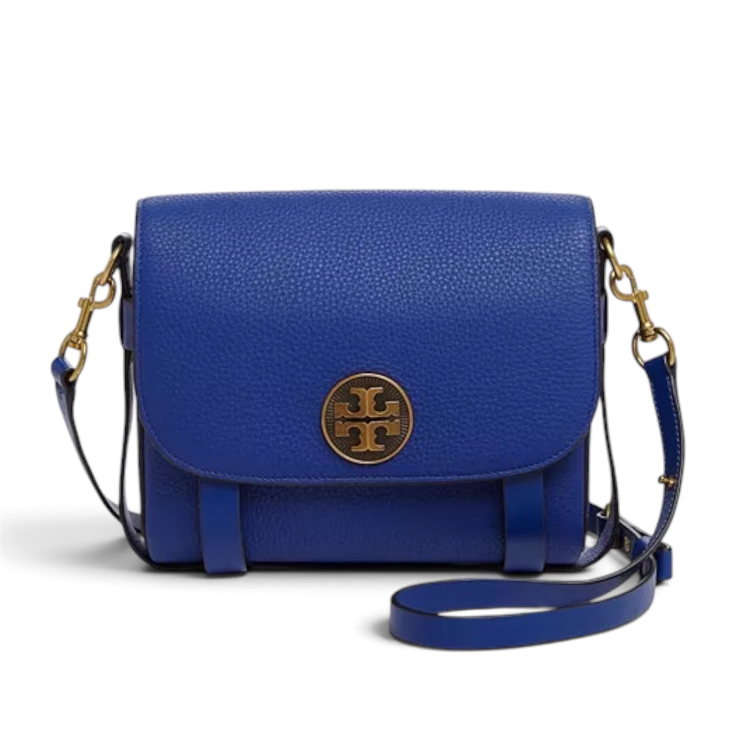 Tory Burch Blue Alastair Runway Pebbled Crossbody