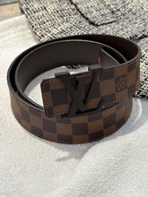Louis Vuitton Damier Ebene Canvas 40mm LV Initiales Belt