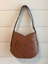 Polène Bag, Cognac Leather Nodde Shoulder Bag