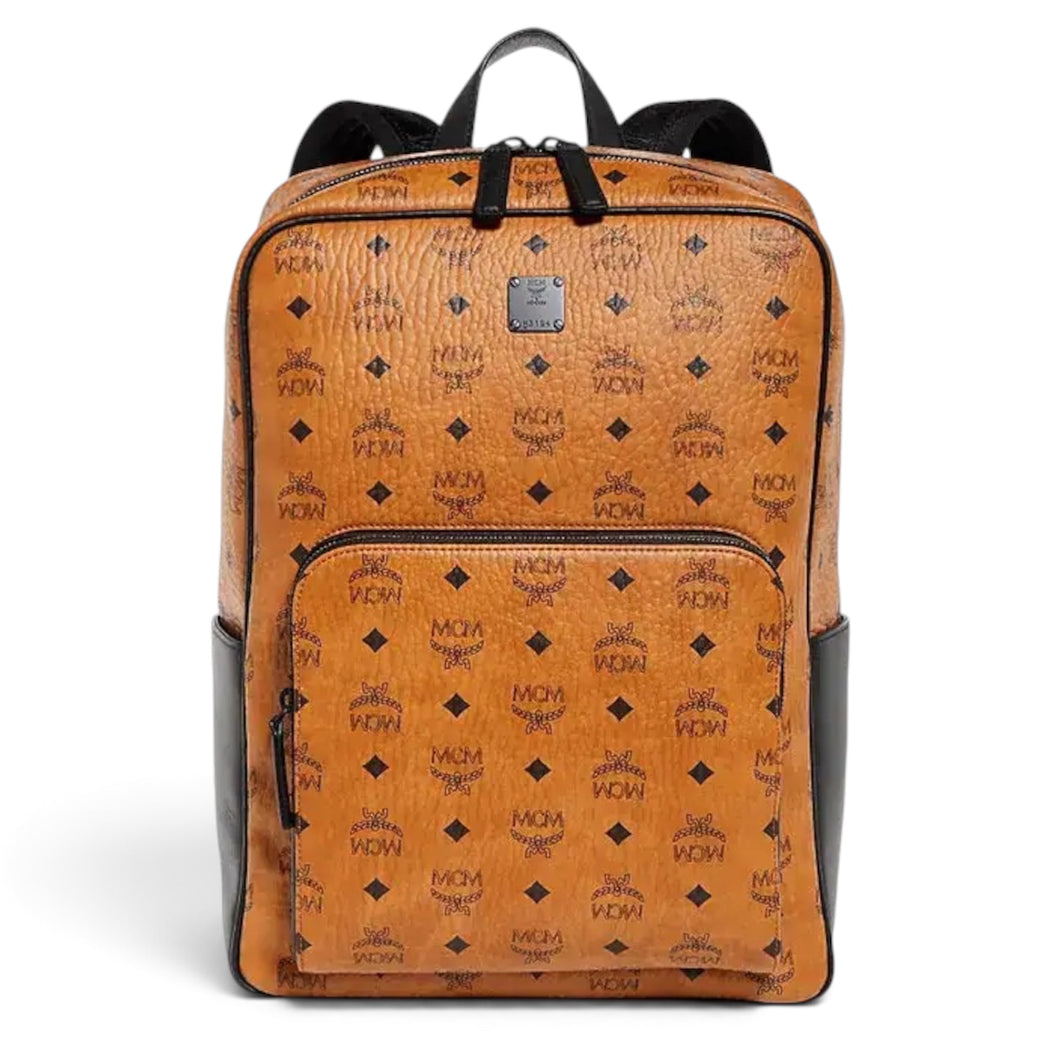 MCM Bag, Cognac Leather Aren Medium Backpack