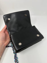 Louis Vuitton Bag, Black Monogram Embossed Lambskin Leather Pochette Coussin Chain Bag