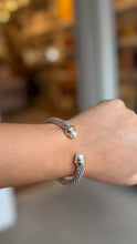 David Yurman Sterling Silver Classic Cable Bracelet with Pearl and 14k Gold, 5mm