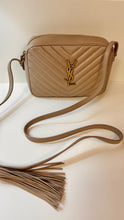 Saint Laurent Bag, Dark Beige Quilted Leather Lou Medium YSL Camera Bag