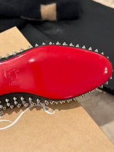 Christian Louboutin Shoes, Black Leather Sweetie Jane Spikes Flats (size 39)