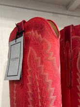 Lucchese Shoes, Red Leather Priscilla Boots (size 8.5)