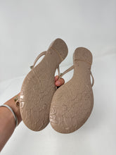 Valentino Shoes, Nude Rockstud Rubber Thong Sandals (size 38)
