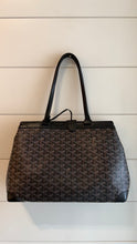 Goyard Bag, Black Goyardine Canvas Bellechasse PM Tote