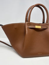 DeMellier Bag, Tan Midi New York Leather Tote Bag