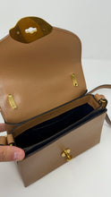 Mulberry Sable High Gloss Leather Small Lana Top Handle