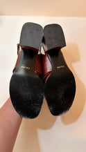 Celine Shoes, Rust Clemence Triomphe Slingback Sandals (size 38)